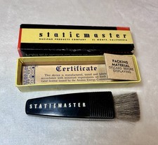 Staticmaster Anti-Static Brush w/ Box Certificate, Nuclear Products Co.