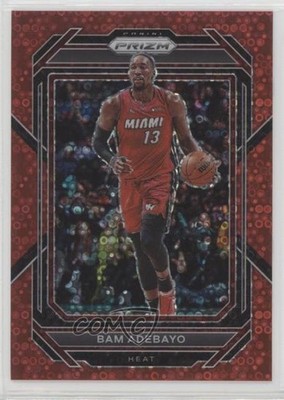 2022-23 Panini Prizm Fast Break Red Prizm 71/100 Bam Adebayo #155 11n5