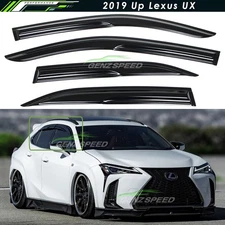 For 2019-2025 Lexus UX200 UX250h JDM Mugen Style Window Visors Rain Guards