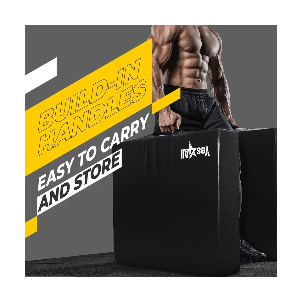 Almohadillas de caída silenciadoras Yes4All/almohadillas de caída de levantamiento de pesas con cubierta de PVC y fácil transporte... Foto 4 de 4