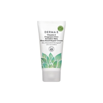 Derma E Vitamin E Fragrance Free Shea Hand Repair Cream for Sensitive Skin 2 oz