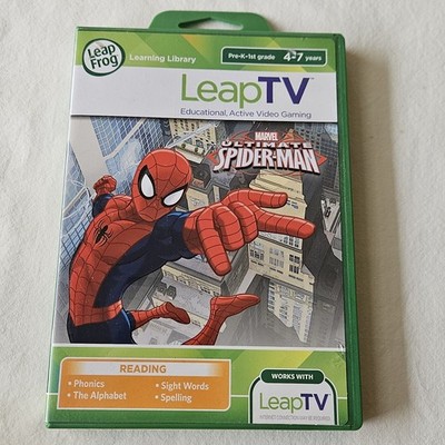 LeapTV Marvel Ultimate Spiderman Leap Frog TV Educational Video Game  Reading