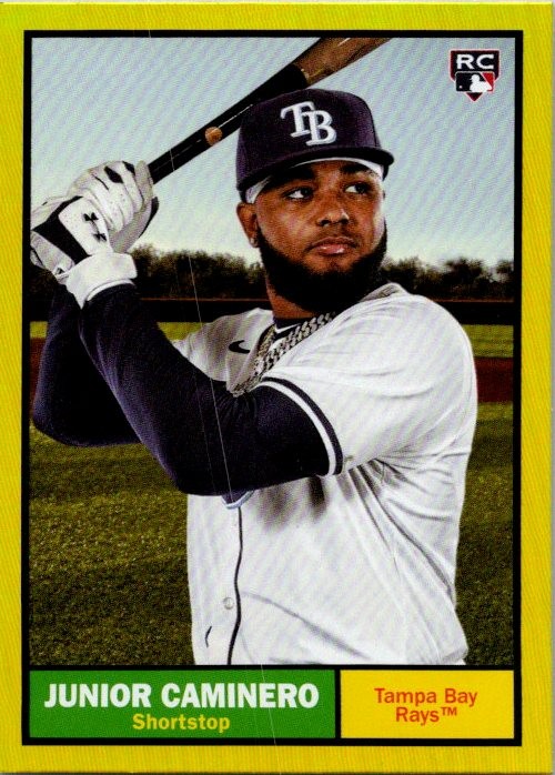 2024 Topps Archives #33 Junior Caminero Yellow Foilboard