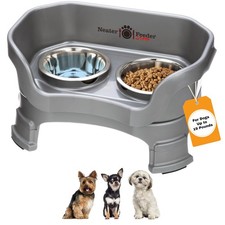 Neater Feeder Deluxe Mess-Proof Elevated Dog Bowls for Small Dogs Up to 19 l...