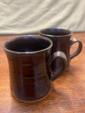 Hand Thrown Art Studio Pottery Mug Glazed  