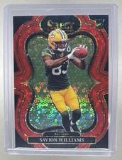 Savion Williams 2025 Panini Select #367 Red Disco Prizm Suite Level RC /49