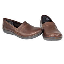 b.o.c. Born Women's 8 Brown Leather Howell Slip On Clogs