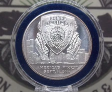 America's Finest September 11, 2001 **NYPD** 1oz .999 SILVER Land of the FREE