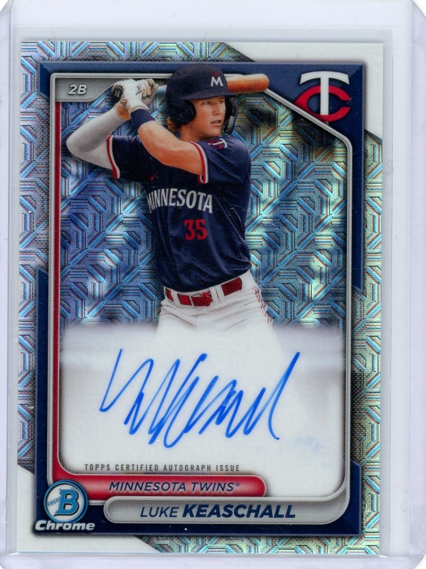 2024 Topps Bowman Chrome Luke Keaschall #BMA-LK Mojo Auto