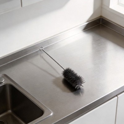 Chimney Brush With Flexible Rod And Nylon Bristles For Fireplaces And Flues