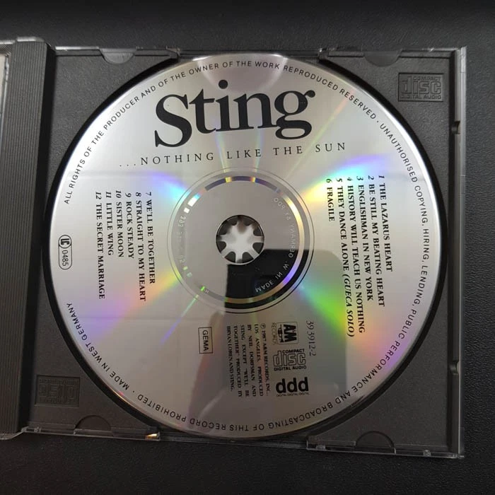 STING Nothing Like The sun WGER PDO VG+/VG+(CD) - Bild 3 von 4