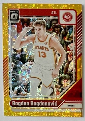 2024-25 Donruss Optic Bogdan Bogdanovic Gold Fast Break Disco #/10 !