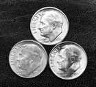 1951  P-D-S 10c SILVER Roosevelt Dimes.  Year Set,  GEM BU   (R196)
