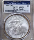 2009 Bullion Silver Eagles PCGS MS-70 Silver Eagle Struck at West Point