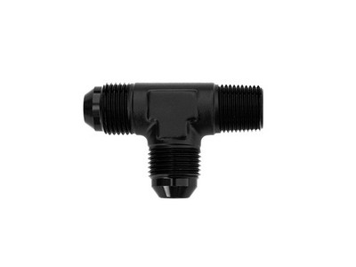 T-Stück Fitting Adapter Verbinder 3/4 NPT zu AN12 Schwarz