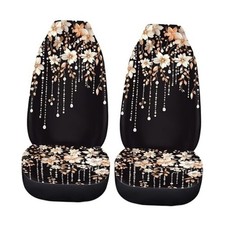 Cherry Blossom Print Car Seat Cover For Womenuniversal Bucket Elegant Floral