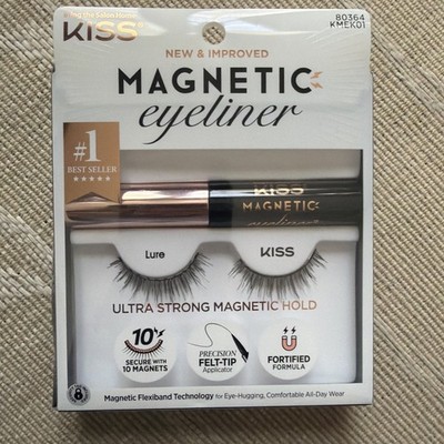 KISS - Magnetic Eyeliner + False Eyelashes Lure (80364) KMEK01 New