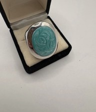 Women’s Silver Large Chunky Statement Ring Size N Jewellery