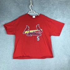 St. Louis Cardinals Shirt Mens Red MLB Baseball Pujols 5 T-Shirt Tee Crewneck