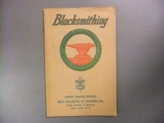 Boy Scout Blacksmithing Dec 1936 Brown Cover Merit Badge Pamphlet 9151PP