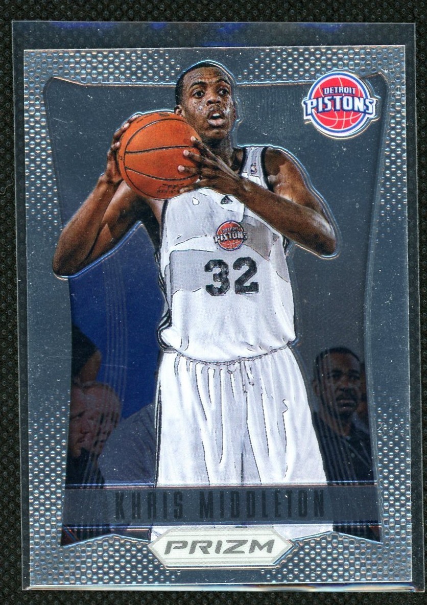 2012-13 PANINI PRIZM KHRIS MIDDLETON ROOKIE RC #285 TEXAS A&M MILWAUKEE BUCKS SP