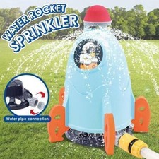 Water Sprinkler Rotating Rocket Splash & Fun Water Toy Garden Children Summer