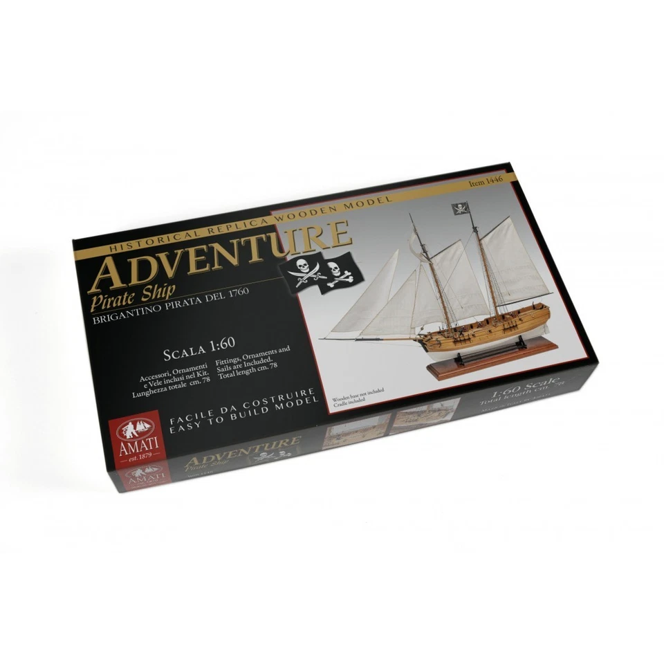Nave Pirata Adventure  1:60 AM1446 scatola di montaggio - Amati modellismo - Immagine 2 di 4