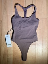 Alo Yoga Sleek Back Bodysuit, Size XS Hot Cocoa NEW