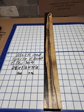 Black and White Ebony  Wood turning  blank  2 5/8 " x 1 1/2" x  31 1/2 " EBW309