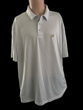 Jack Nicklaus Golden Bear Striped Polo Shirt Men's Large Short Sleeve