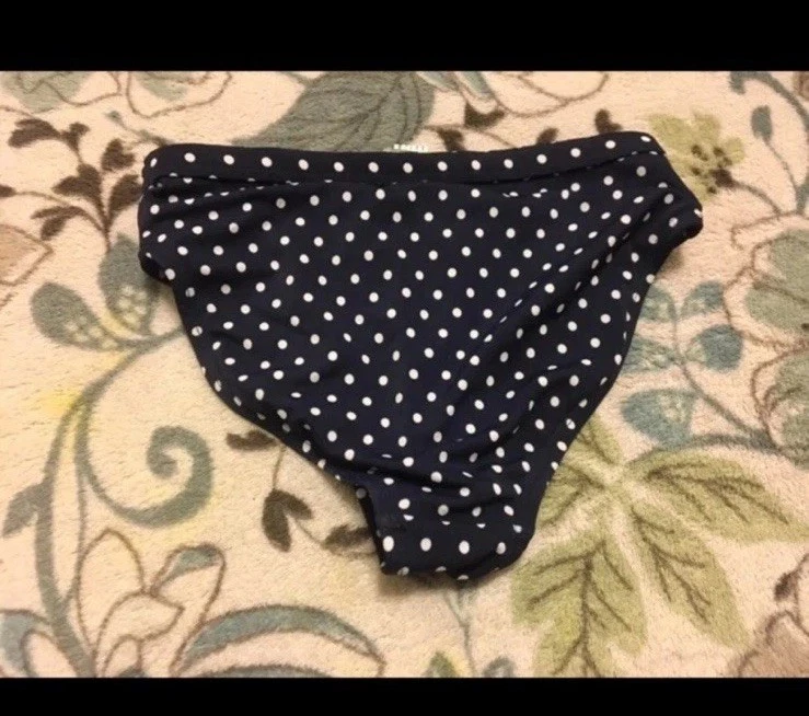 Pantalones de baño a lunares azul marino y blanco Wave Zone para niños/niñas talla M/7/8 Foto 3 de 4