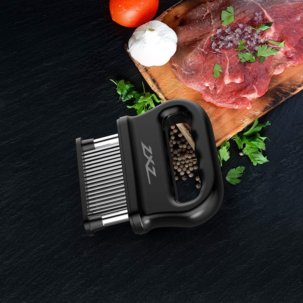 ZXZ Meat Tenderizer, 48 Stainless Steel Sharp Needle Blade ZXZ Meat Tenderizer, 48 Stainless Steel Sharp Needle Blade