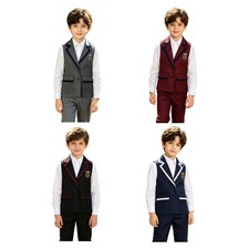 Unisex Kids Waistcoat Pockets Vest Top Unifor...
