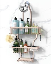Shower Caddy Hanging - Never Rust Shower Organizer - Aluminum over The shower...