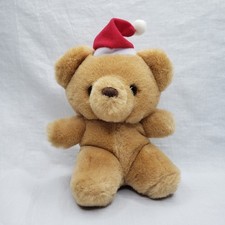 Vintage Russ Caress Soft Pets Christmas Honey The Teddy Bear 6 Inches Tall