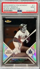 Mickey Mantle PSA 9 2006 Topps Finest Moments Black Refractor #11 (32/99)