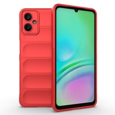 Für Samsung Galaxy A06 5G Magic Shield TPU + Flanell Handyhülle (Rot)