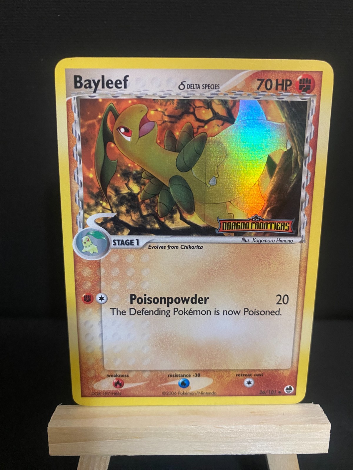 Bayleef (Delta Species) 26/101 Dragon Frontiers Reverse Holo LP