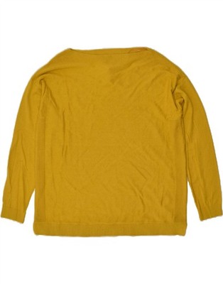 Joules lockerer Damenpullover Pullover mit U-Boot-Ausschnitt UK 12 Medium gelb BD80
