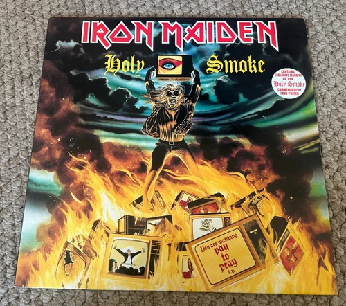 IRON MAIDEN Holy Smoke 12" Single Vinyl, Poster Not Included