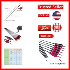 High-Quality Carbon Arrows 12PC 30" 32" – Perfect for Target Practice & Hunting