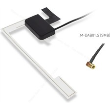 ANTENNA DAB connettore SMB per parabrezza Auto Furgone Camper adesiva universale
