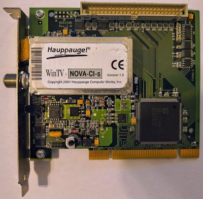 Hauppauge WinTV NOVA-S DVB-S PCI Card - Satellite Geek's Dream Tuner!