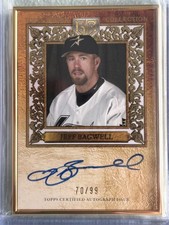 Jeff Bagwell #HAFA-JB / 99 2025 Topps Gilded Collection Gold Framed HOF Auto