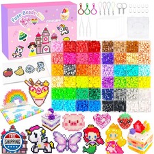 5mm Fuse Beads Kit for Kids Crafts - 48 Colors Fuse Beads Set wit