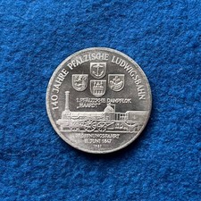 Medaille 1987 Victor Sohn 140 Jahre Ludwigsbahn 40 mm vz #959