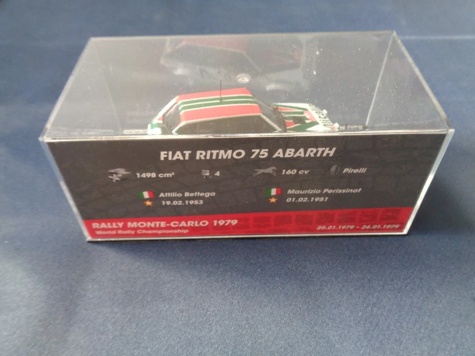 MODELLINO SCALA 1/43 FIAT RITMO 75 ABARTH RALLY MONTE-CARLO 1979 BETTEGA - Immagine 2 di 2