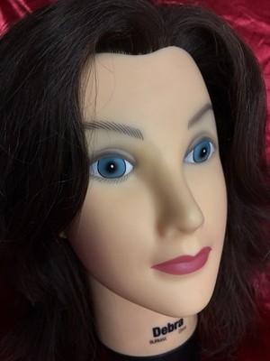 Cosmetology Mannequin Head Hair Styling Training Burmax  Debra brown hair 