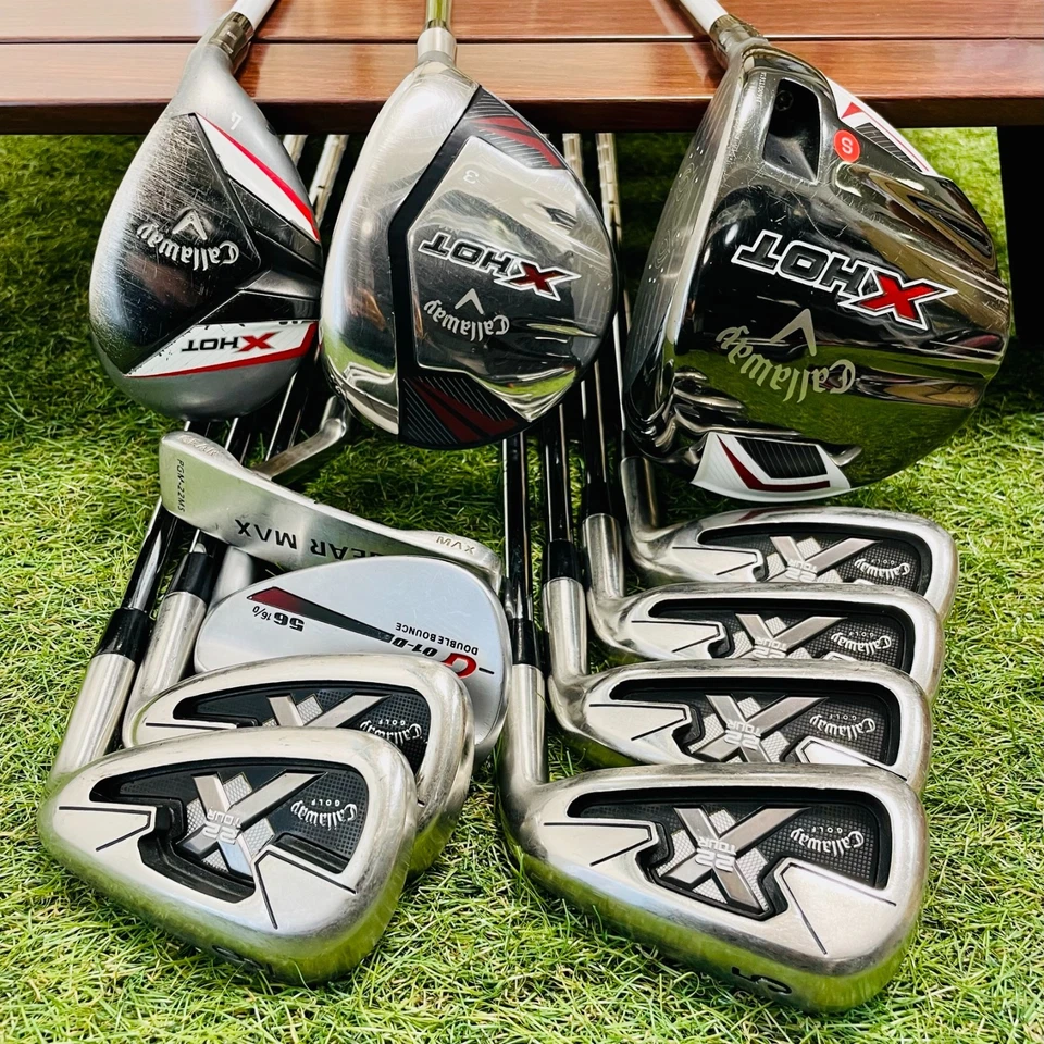 Callaway Fullset Xhot 1w 3w 4hy X22Tour Irons 5-9P 11Pics RH S Flex Golf Clubs - Image 2 of 4