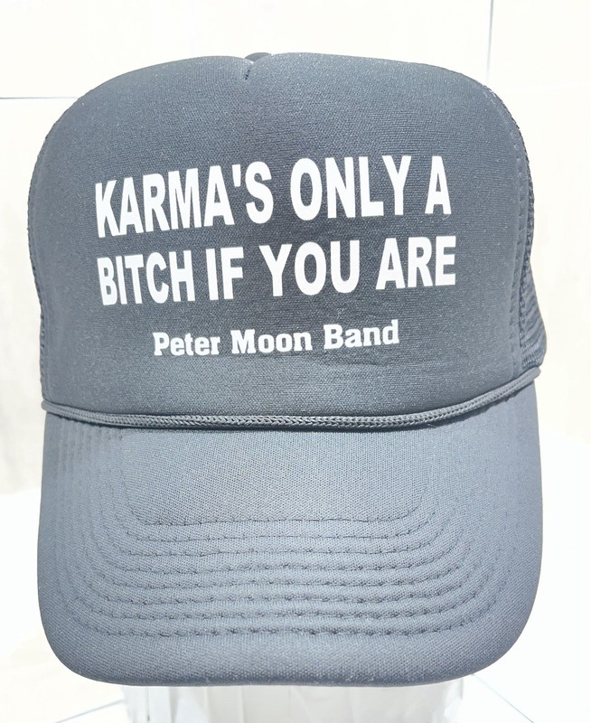 Peter Moon Black Snap Back Cap, Karma’s Only A Bitch If You Are